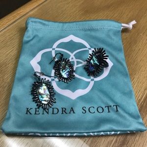 Kendra Scott Abalone earnings and ring.